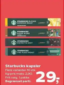 SuperBrugsen Starbucks kapsler tilbud