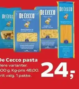 SuperBrugsen De Cecco pasta tilbud