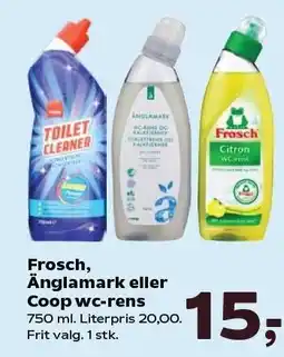 SuperBrugsen Frosch, Änglamark eller Coop wc-rens tilbud
