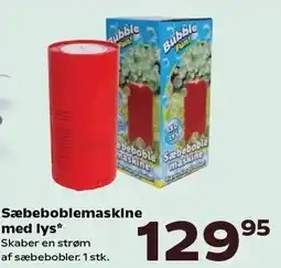 SuperBrugsen Sæbeboblemaskine med lys tilbud