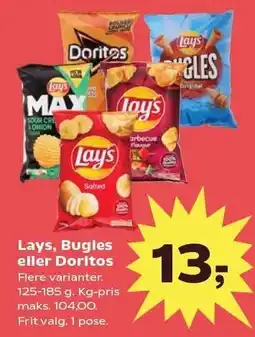 SuperBrugsen Lays, Bugles eller Doritos tilbud