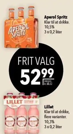 Citti Aperol Spritz eller Lillet tilbud