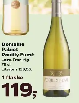Kvickly Domaine Pabiot Pouilly Fumé tilbud