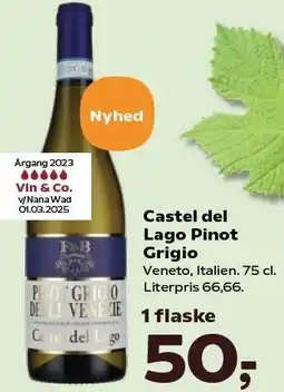 Kvickly Castel del Lago Pinot Grigio tilbud