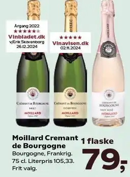 Kvickly Moillard Cremant de Bourgogne tilbud