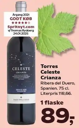 Kvickly Torres Celeste Crianza tilbud