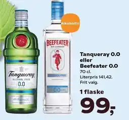 Kvickly Tanqueray 0.0 eller Beefeater 0.0 tilbud