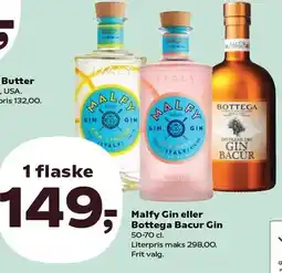 Kvickly Malfy Gin eller Bottega Bacur Gin tilbud