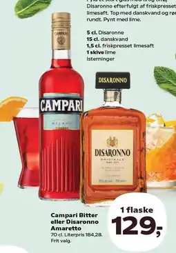 Kvickly Campari Bitter eller Disaronno Amaretto tilbud