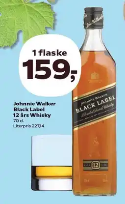 Kvickly Johnnie Walker Black Label 12 års Whisky tilbud