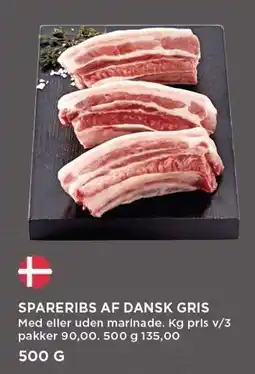 MENY SPARERIBS AF DANSK GRIS tilbud