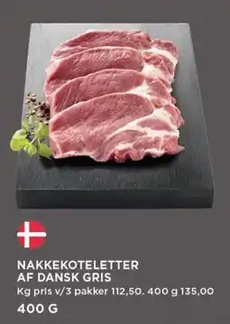 MENY NAKKEKOTELETTER AF DANSK GRIS tilbud