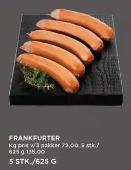 MENY FRANKFURTER tilbud