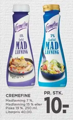 MENY CREMEFINE tilbud