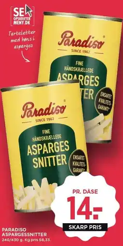 PARADISO ASPARGESSNITTER