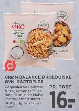 MENY GRØN BALANCE ØKOLOGISKE OVN-KARTOFLER tilbud