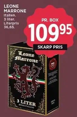 MENY LEONE MARRONE tilbud