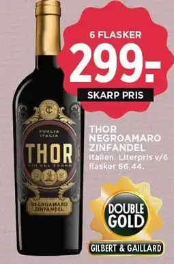 MENY THOR NEGROAMARO ZINFANDEL tilbud
