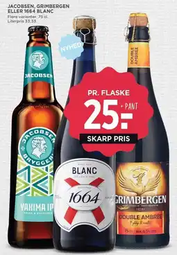 MENY JACOBSEN, GIRMBERGEN ELLER 1664 BLANC tilbud