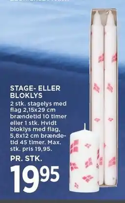 MENY STAGE- ELLER BLOKLYS tilbud