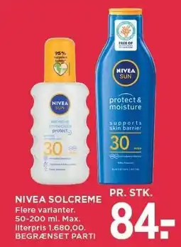 MENY NIVEA SOLCREME tilbud