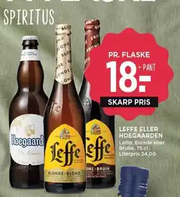 MENY LEFFE ELLER HOEGAARDEN tilbud
