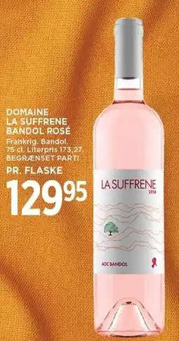 MENY DOMAINE LA SUFRENE BANDOL ROSÉ tilbud