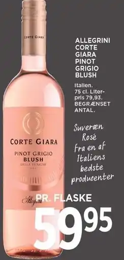 ALLEGRINI CORTE GIARA PINOT GRIGIO BLUSH