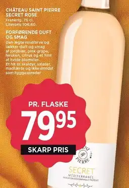 MENY CHÂTEAU SAINT PIERRE SECRET ROSÉ tilbud