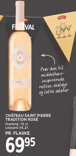 MENY CHÀTEAU SAINT PIERRE TRADITION ROSÉ tilbud