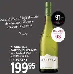 MENY CLOUDY BAY SAUVIGNON BLANC tilbud