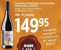 MENY CANTINA DI NEGRAR CAVALMARMO AMARONE CLASSICO tilbud
