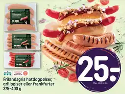 REMA 1000 Frilandsgris hotdogpølser, grillpølser eller frankfurter tilbud