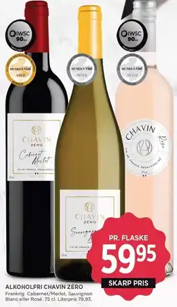 MENY ALKOHOLFRI CHAVIN ZÉRO tilbud