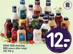 REMA 1000 REMA 1000 dressing, BBQ sauce eller mayo tilbud