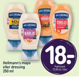 REMA 1000 HELLMANN'S mayo eller dressing tilbud
