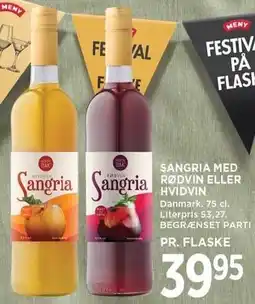 SANGRIA MED RØDVIN ELLER HVIDVIN