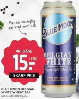 MENY BLUE MOON BELGIAN WHITE WHEAT ALE tilbud