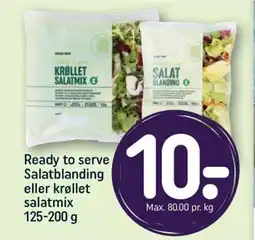 REMA 1000 Ready to serve Salatblanding eller krøllet salatmix tilbud
