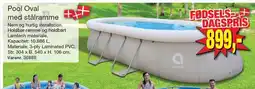 Harald Nyborg Pool Oval med stålramme tilbud