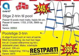 Stige 2-trin til pool eller Poolstige 3-trin