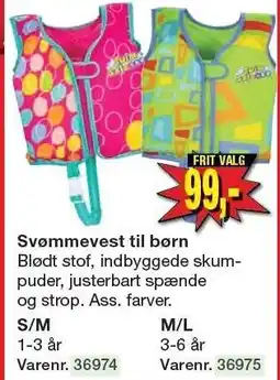 Harald Nyborg Svømmevest til børn tilbud
