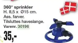Harald Nyborg 360° sprinkler tilbud