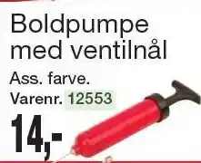 Harald Nyborg Boldpumpe med ventilnål tilbud
