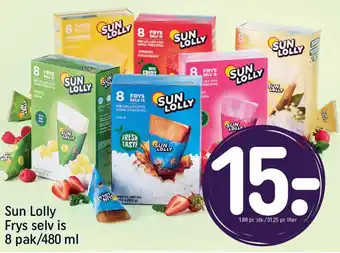 REMA 1000 Sun Lolly Frys selv is tilbud