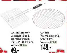 Harald Nyborg Grillnet holder eller Grillrist tilbud