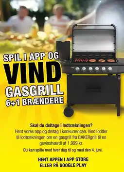 Harald Nyborg SPIL I APP OG VIND GASGRILL 6+1 BRÆNDERE tilbud