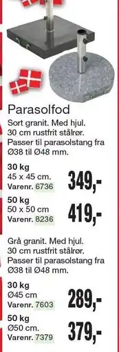 Harald Nyborg Parasolfod tilbud