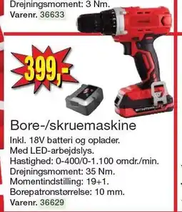 Harald Nyborg Bore-/skruemaskine tilbud
