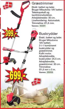 Harald Nyborg Græstrimmer eller Buskrydder tilbud
